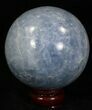 Polished Blue Calcite Sphere #32127-2